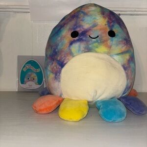 Squishmallows Pedi The Rainbow Tye Dye Octopus 8 Inch Plush Box Lunch Exclusive